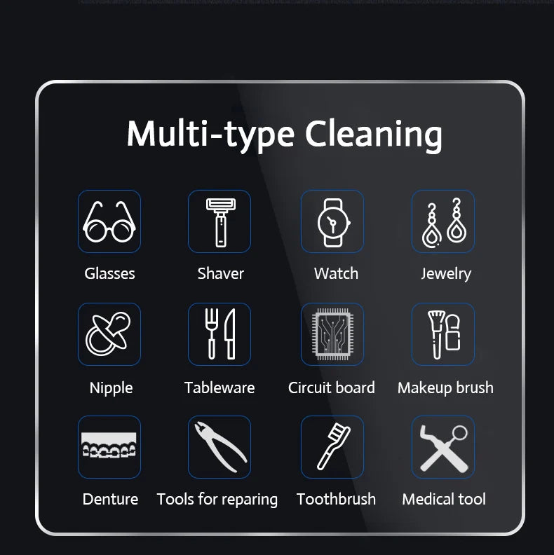 Digital Ultrasound Cleaner Bath For Jewelry