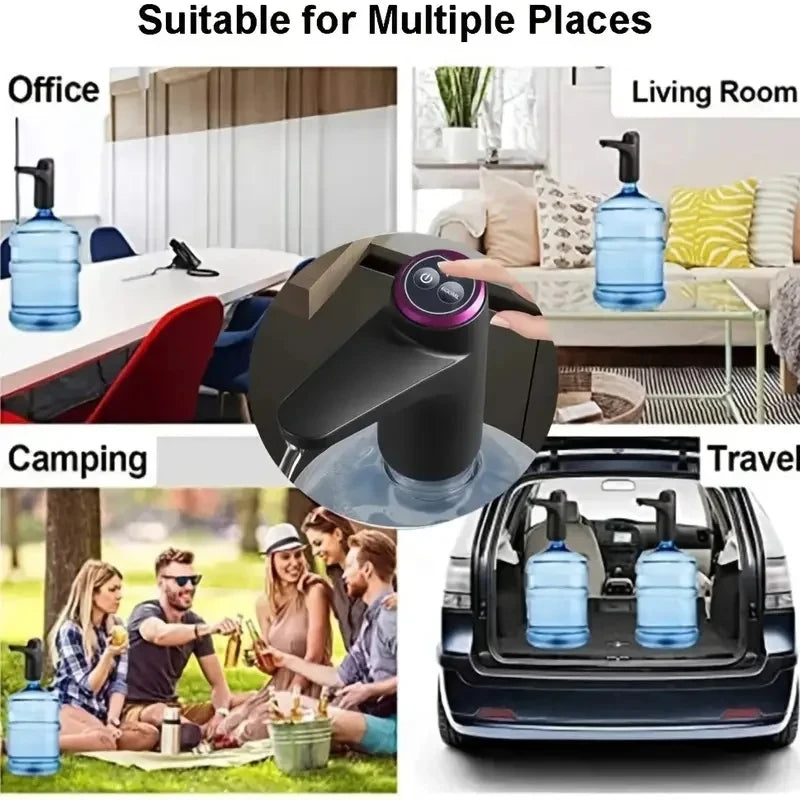 Portable 5-Gallon Water Dispenser with USB Charging Automatic Electric Pump