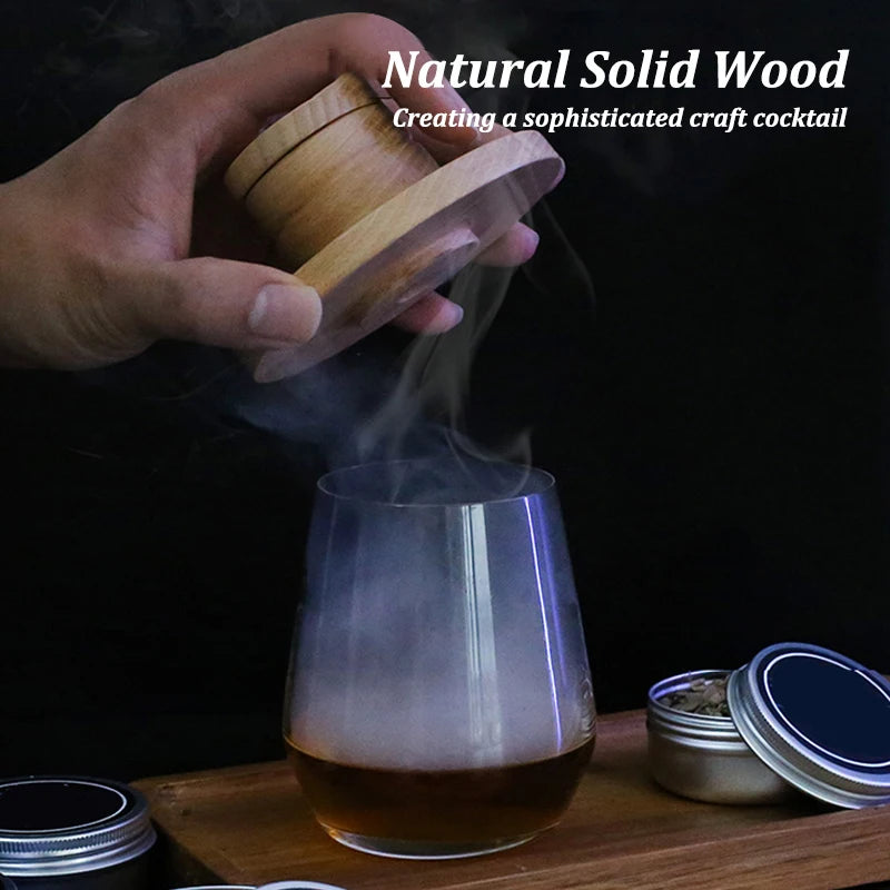 Wooden Bar Cocktail Smoker Kit