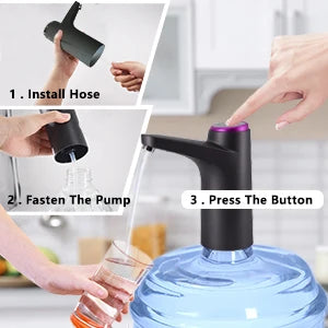Portable 5-Gallon Water Dispenser with USB Charging Automatic Electric Pump