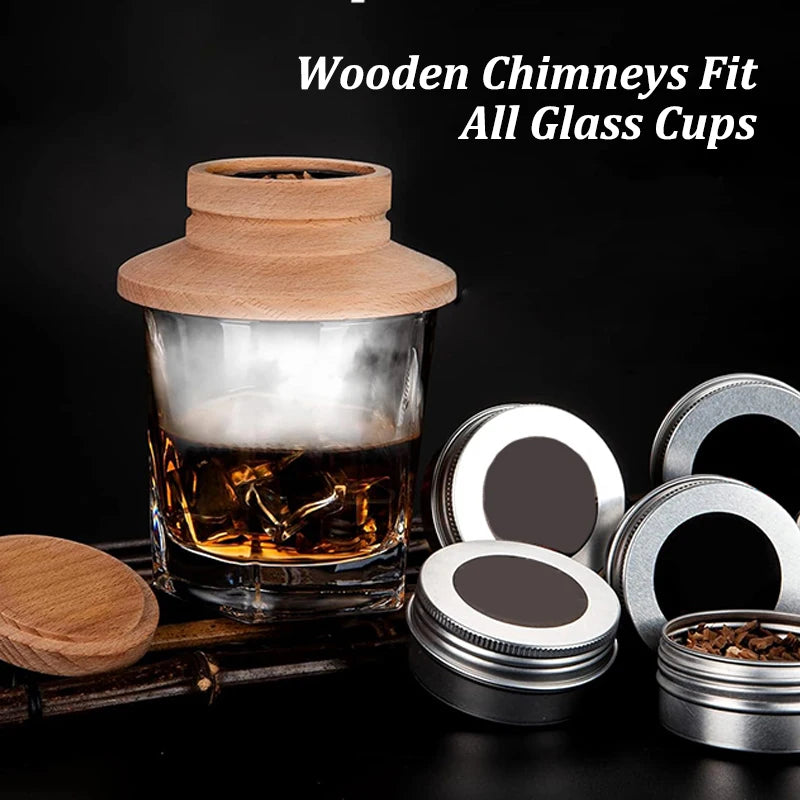 Wooden Bar Cocktail Smoker Kit